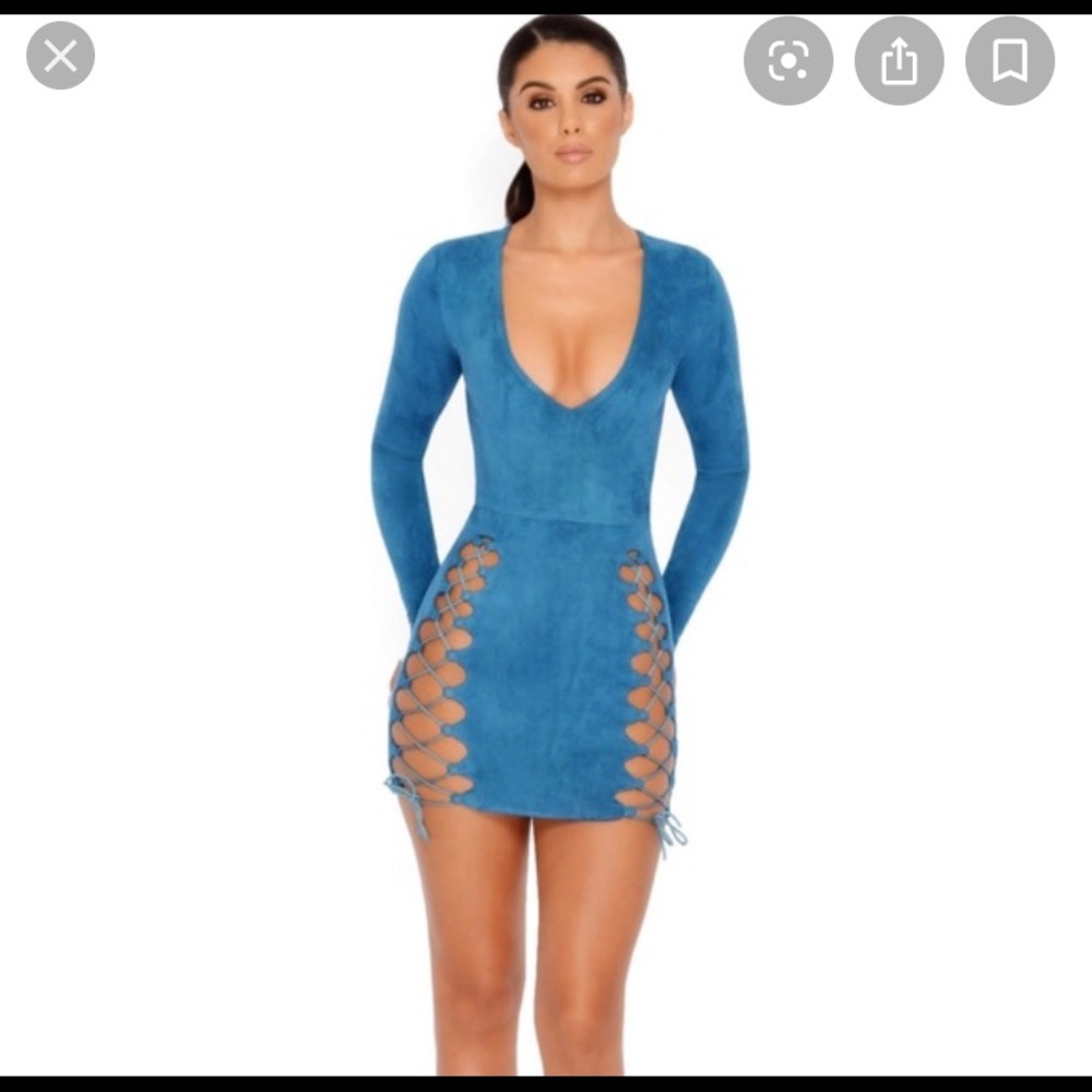 Oh-Polly long sleeve blue dress (BRAND NEW)